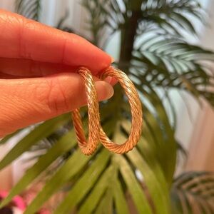 Marshalls Twisted Rope Gold Hoop Earrings